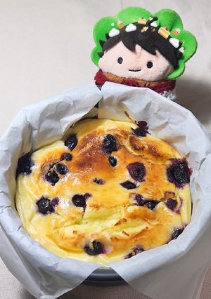 ［ 低熱量甜點 ］藍莓優格巴斯克蛋糕 的食譜成品照片