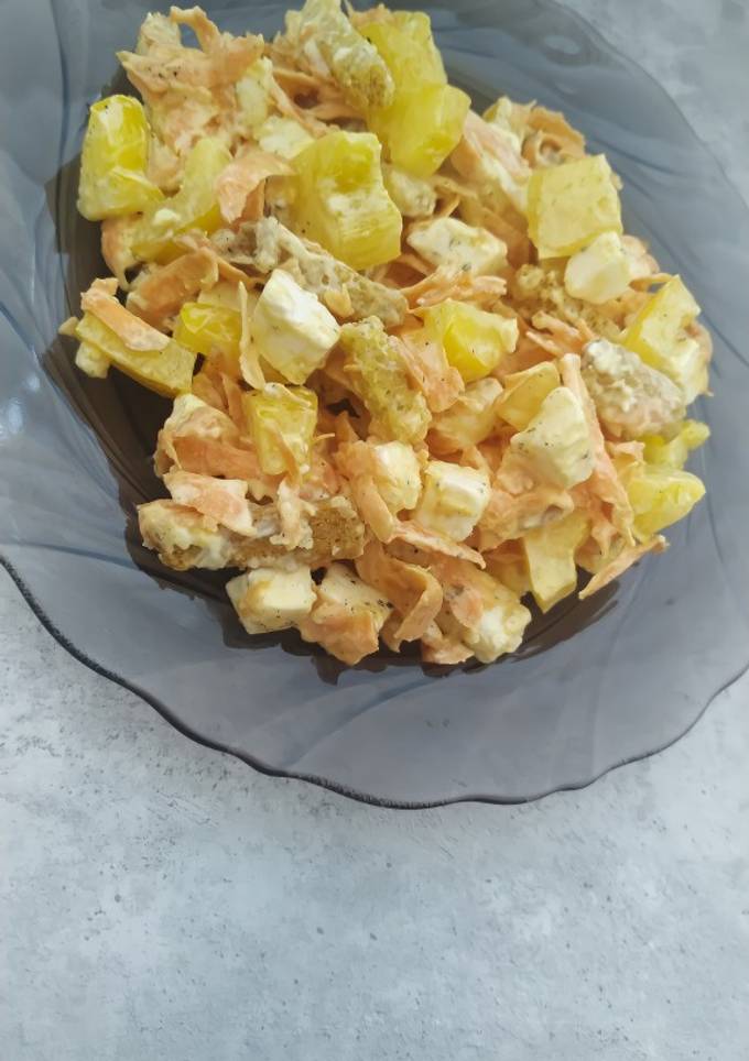 Салат з сухариками та морквою 🥗