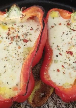 Una foto de Pimiento relleno keto