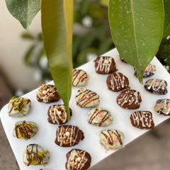 A picture of Stuffed dates 5 ways.
