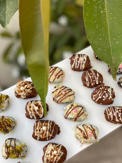 A picture of Stuffed dates 5 ways.