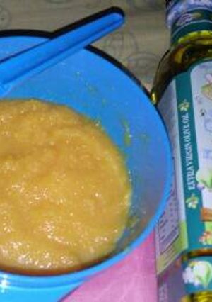 Foto resep MPASI 6 Month pure wortel + Evoo