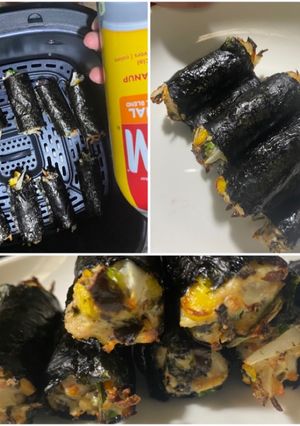 Hình của món Chả ức gà cuộn rong biển.