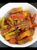 Instant carrot,raddish and green chilli pickle
