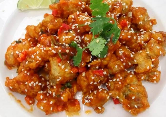 Ayam Goreng Pedas Ala Korea Spicy chicken