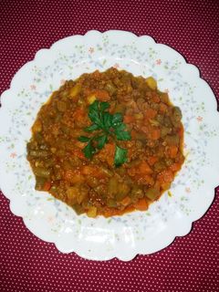 عکسی از دستور خوراک لوبیا سبز