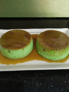 Foto resep 144. Puding Karamel Pandan