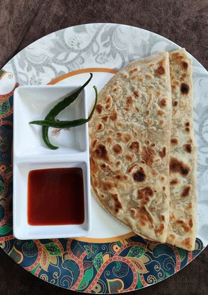 A picture of Aloo Paratha.