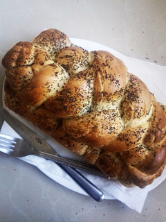 A picture of Double braided egg bread #myhomebreadrecipe.