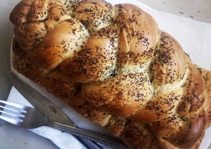 Recipe of Any-night-of-the-week Double braided egg
bread #myhomebreadrecipe