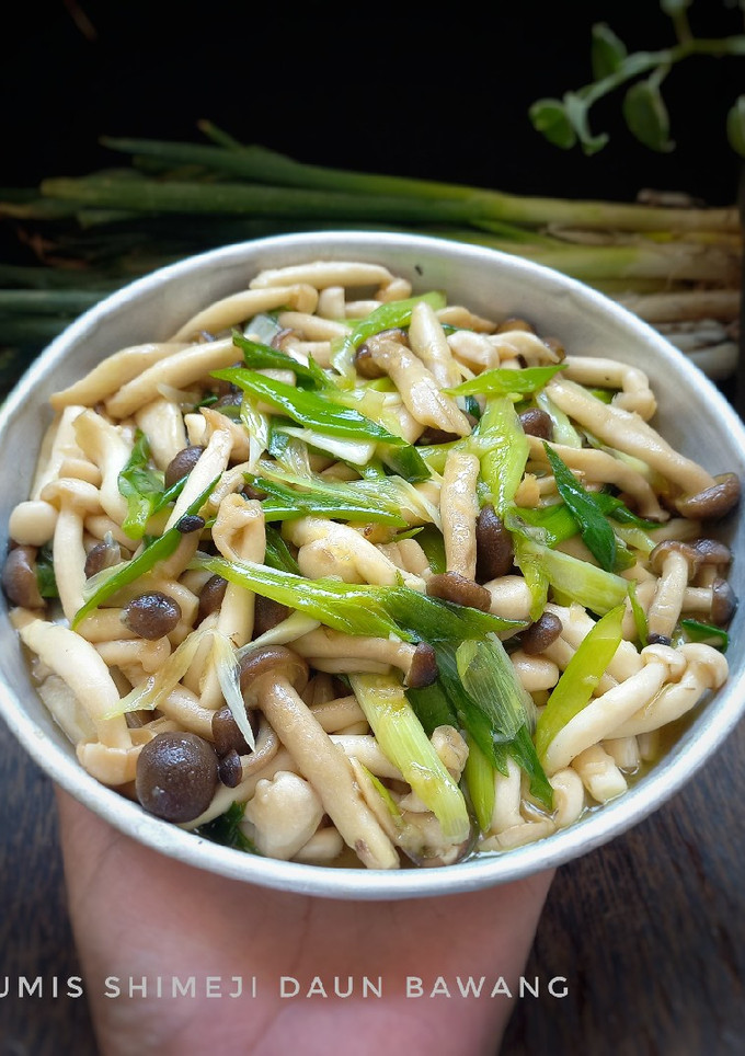 Foto resep Shimeji Tumis Daun Bawang
