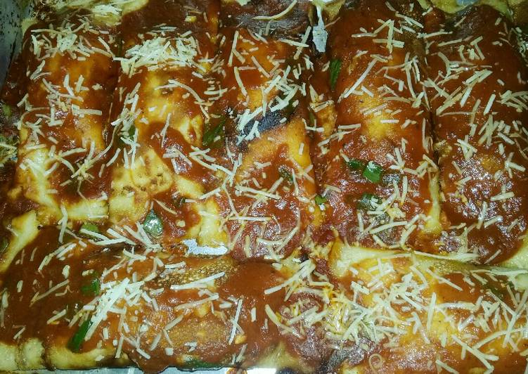 Panquecas de frango desfiado