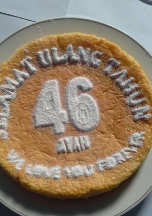 Foto resep Japanese Cotton Cheesecake Birthdaycake ver