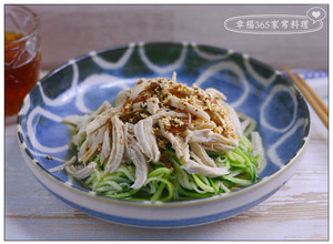 低醣雞絲櫛瓜涼麵 的食譜成品照片