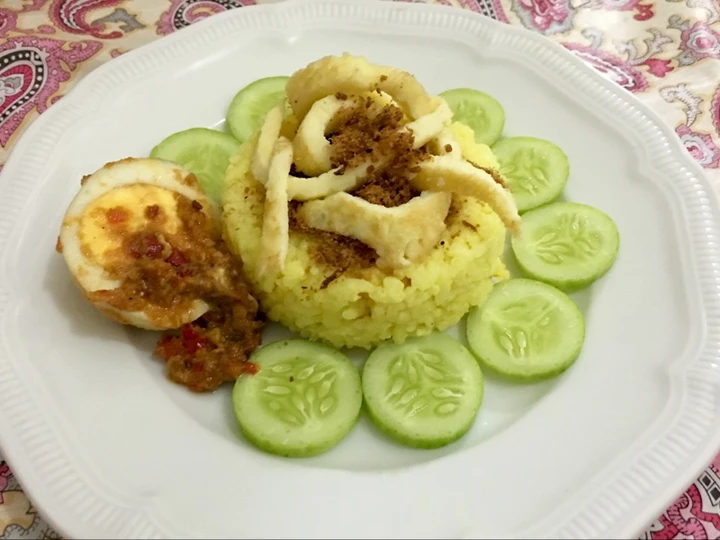 Cara Gampang Membuat Resep  Nasi Kuning ricecooker super simple yang Lezat, Enak Banget
