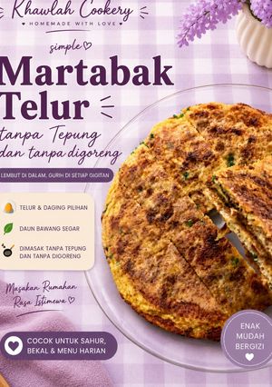 Foto resep Martabak Telur Simple Tanpa Tepung Tanpa digoreng