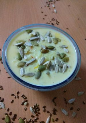A picture of Kesariya Kheer.