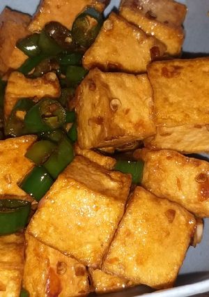 Foto resep Tumis tahu cabe ijo besar