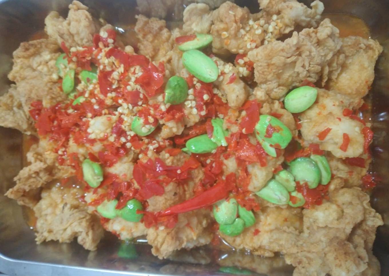 Ayam filet sambal petai