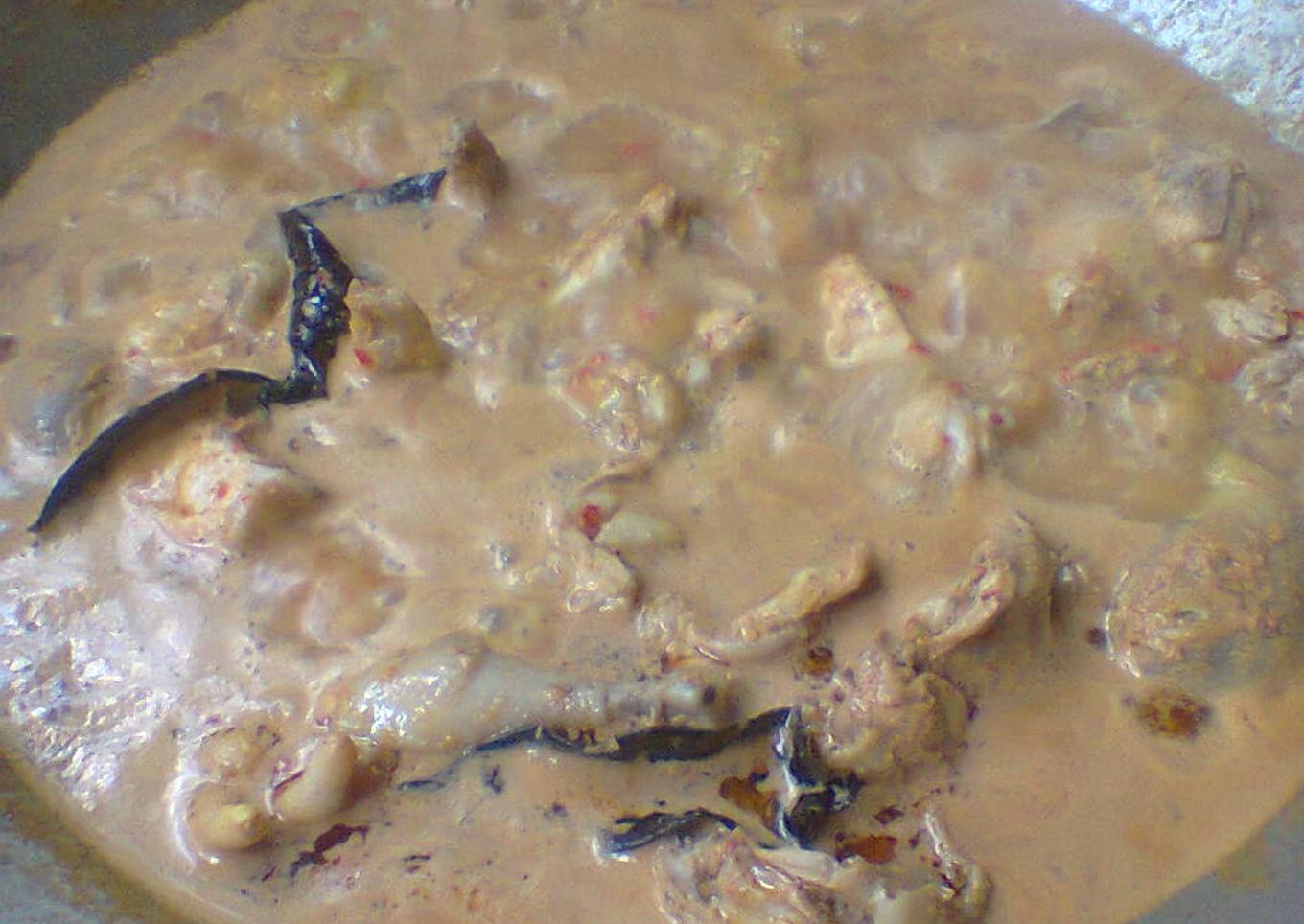 Rendang ayam percobaan