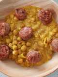 Garbanzos al curry con Longaniza de Vacuno 🍲