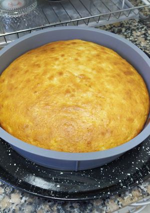 Una foto de Budín de manzana roja