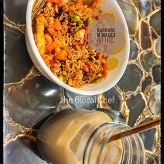 A picture of Kurkure n Maggi bhel.