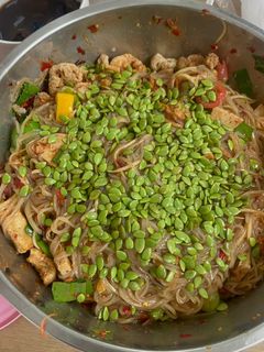 รูปของ ตำเส้นเล็กสุดแซ่บตามกระแส