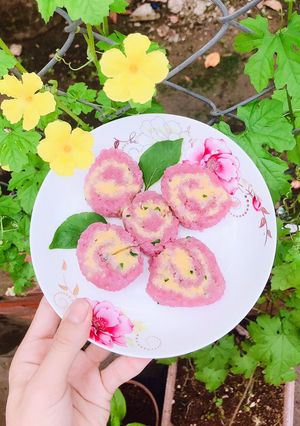 Hình của món Xôi lá cẩm.