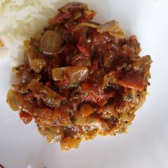 A picture of Tomato methi curry.