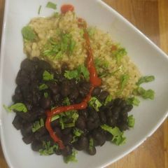 A picture of No-Soak Black Beans w/Lime-Cilantro Brown Rice.