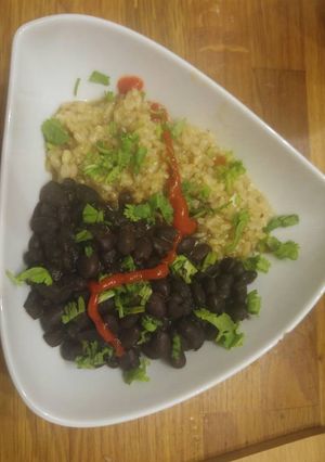 A picture of No-Soak Black Beans w/Lime-Cilantro Brown Rice.