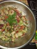 Ceviche de camarón y kanikama