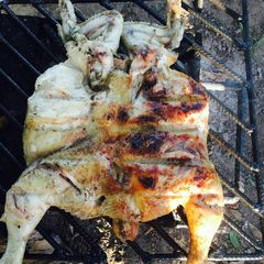 A picture of Braaied chicken.