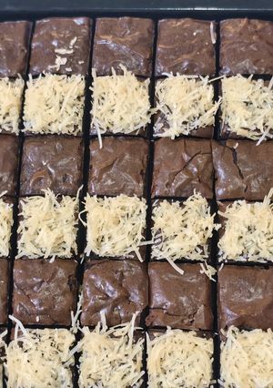 Foto resep Fudgy Brownies loyang 24x24 (36 sekat)