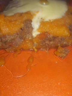 Una foto de Pastel de carne con puré de zapallo calabaza