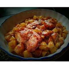 Chicken BBQ with pineapple রেসিপির প্রধান ছবি