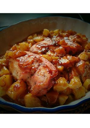 Foto resep Chicken BBQ with pineapple