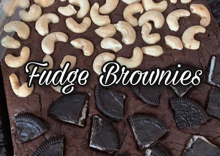 Fudge Brownies 🍰 Shining Crust - Easy steps