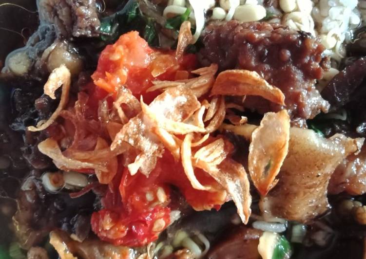 Rawon daging + tetelan