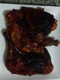 Muslo de pollo al horno con miel