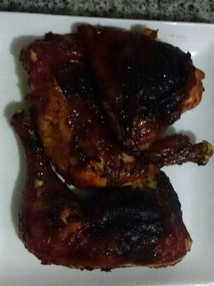 Una foto de Muslo de pollo al horno con miel
