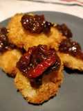 Merluza con panko y Chutney de mango