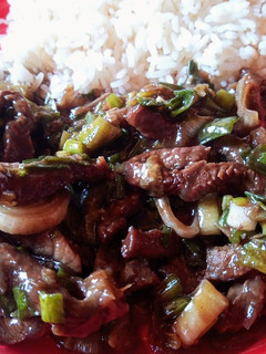 Una foto de Carne mongoliana