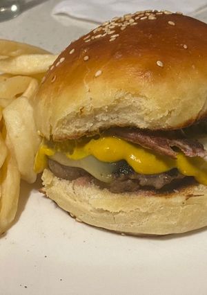 Una foto de Hamburguesa casera