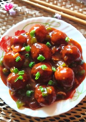 A picture of Raw Banana Manchurian.