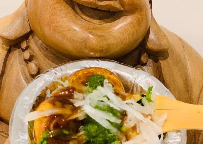 Moong Laddoo ki chaat Recipe