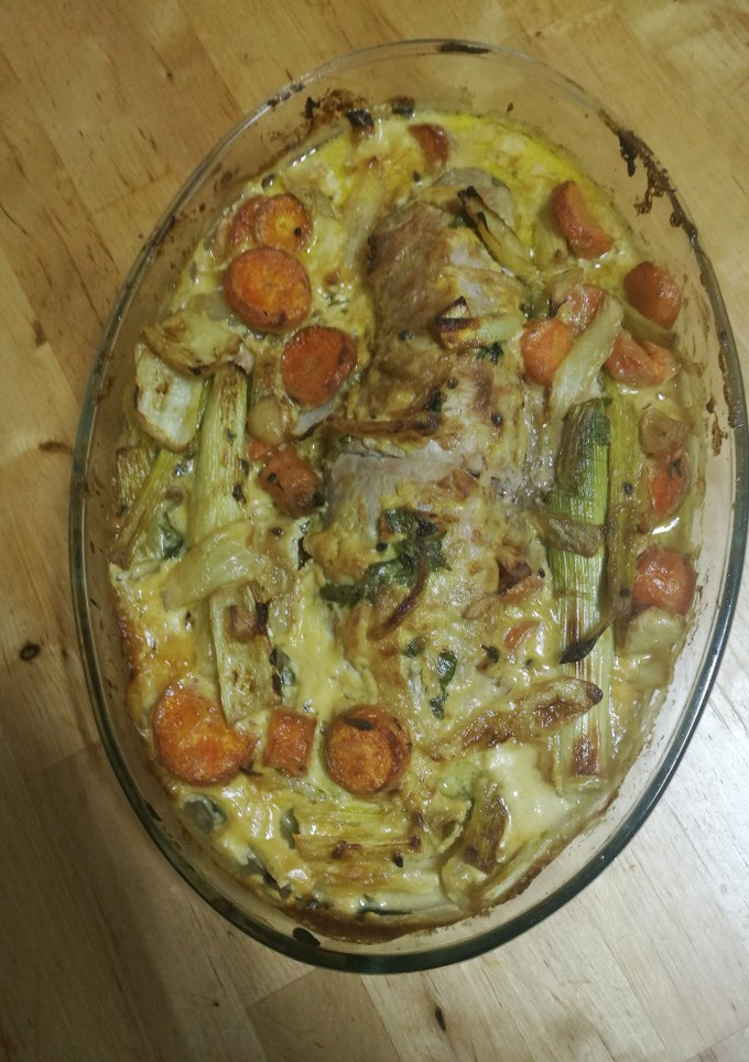 Una foto de Solomillo de cerdo a la mostaza y leche de coco