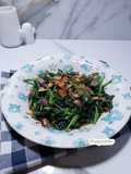 Tumis Bayam Tabur Bawang