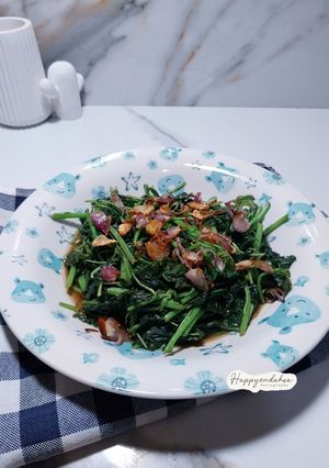 Foto resep Tumis Bayam Tabur Bawang